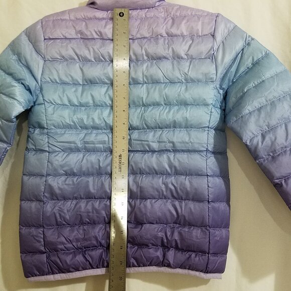 Eddie Bauer Girls 650 Down Packable Puffer Jacket Size Small (6/7) – Blue – New - Picture 4 of 13